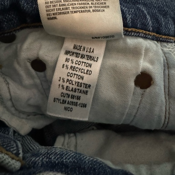 Agolde Nico In Betray Jeans - Size 26 (2-4) - Mid-rise - Picture 2 of 6